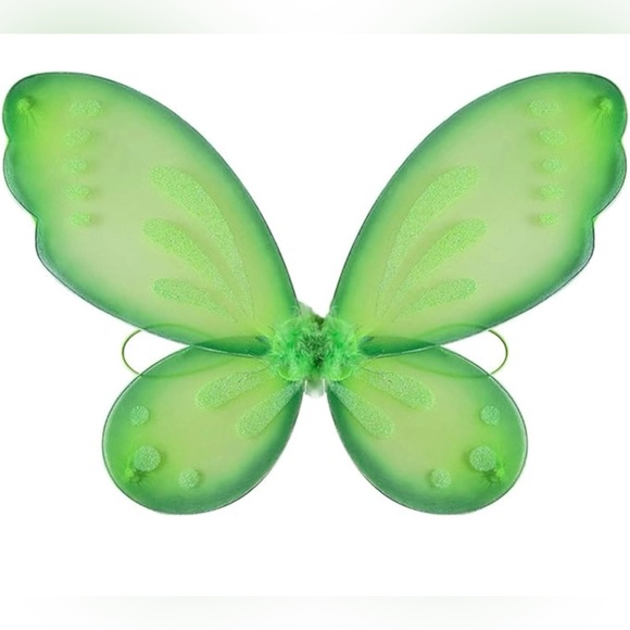 Fairy Wings Lime Green & Pink - Picture 1 of 6